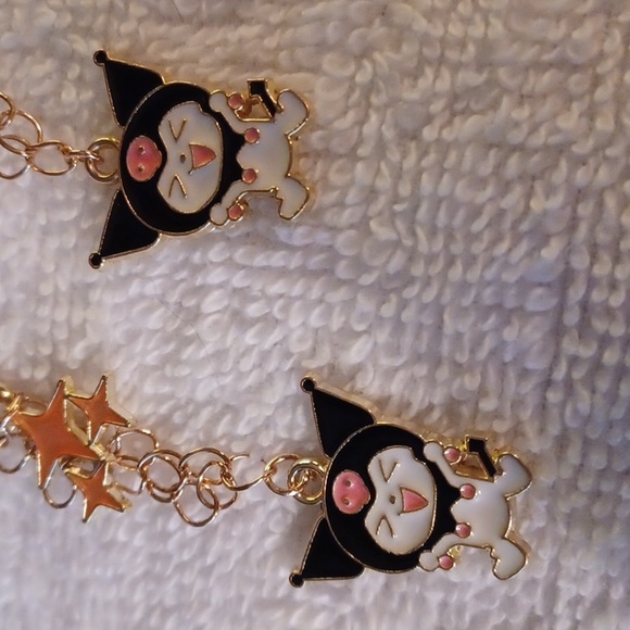 Hand Crafted Hello Kitty's Kuromi Starlight Earrings - Picture 3 of 9